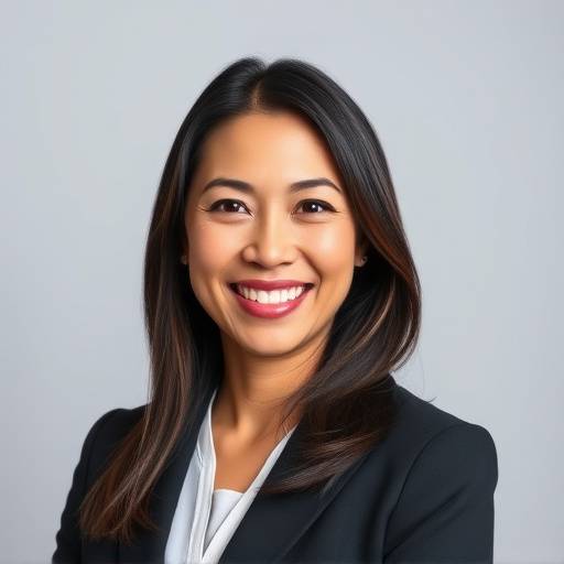 A smiling woman in business attire posing for a professional headshot.
